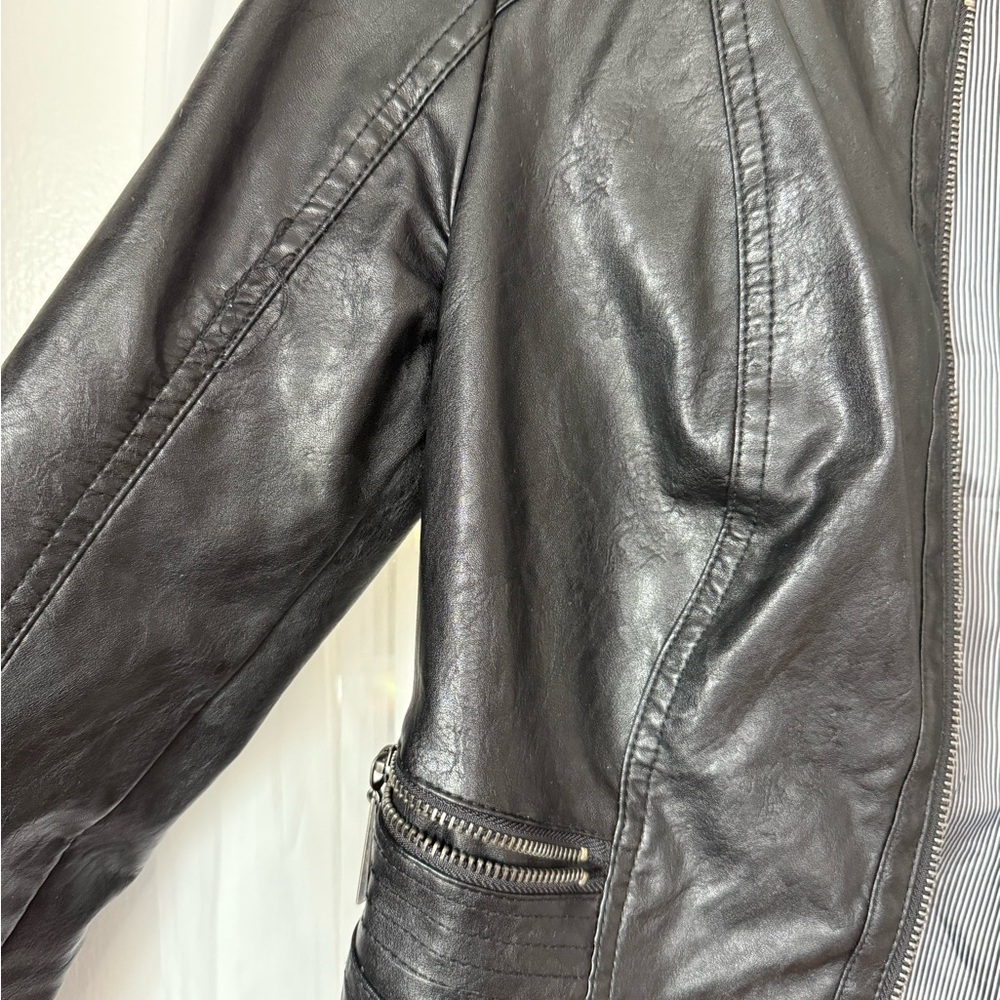 Black Leather Jacket - Picture 3 of 5